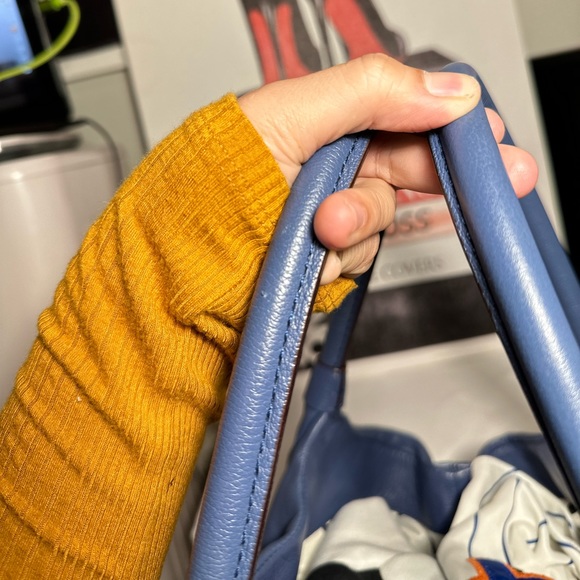 Kate Spade New York | Blue New York Baxter Street Stevie Leather Satchel - Picture 9 of 14